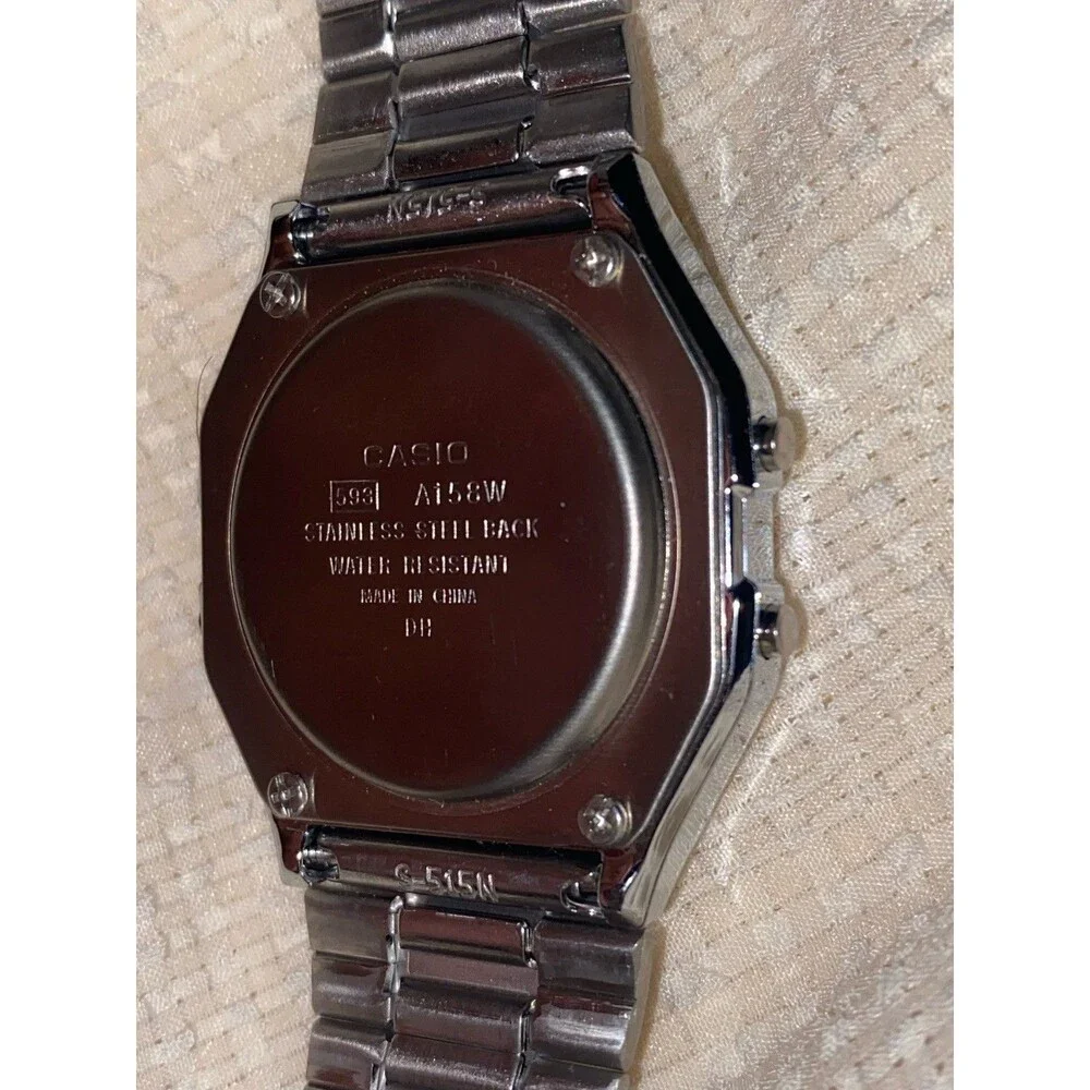 Rare Vintage Casio A158W Men’s Digital Sports Watch Module 593 JDM 1980s